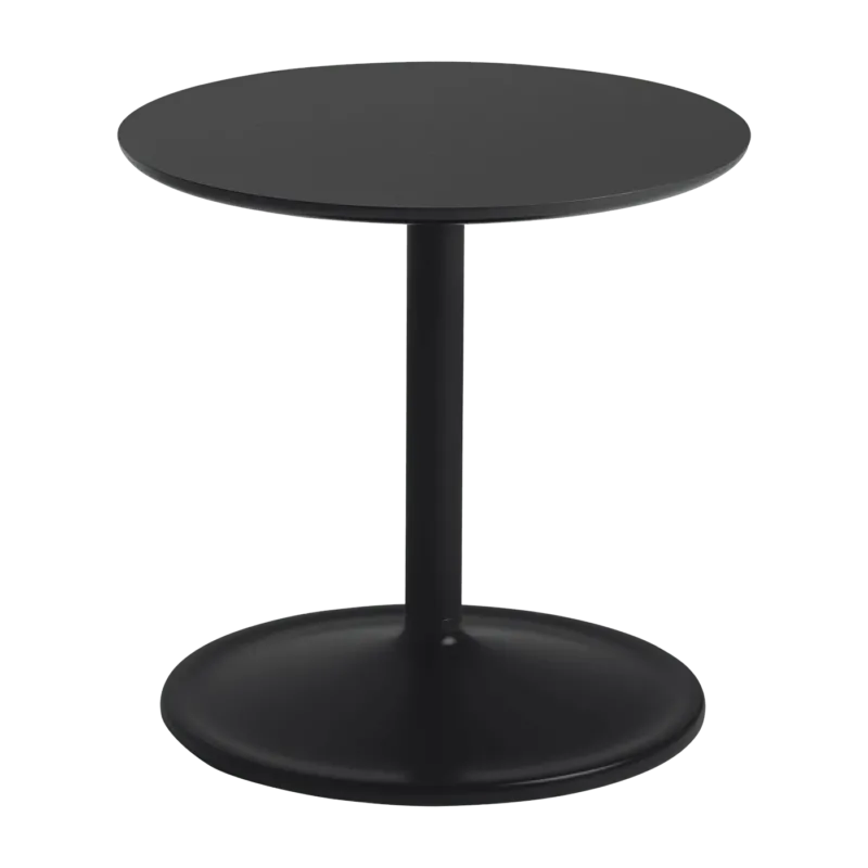 Table d'appoint aluminium noir D 48 x H 40 cm Soft - Muuto - The Cool Republic