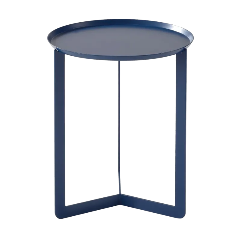 Table d'appoint bleu marine Round 1 - Meme Design - The Cool Republic