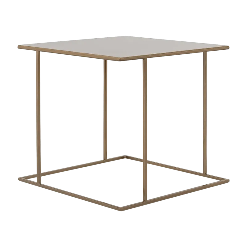 Table d'appoint carré en métal gold Walt - Custom Form - The Cool Republic