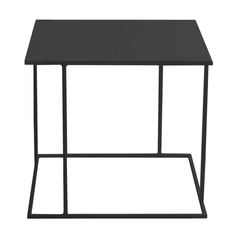 Table d'appoint carré en métal noir Walt - Custom Form - The Cool Republic