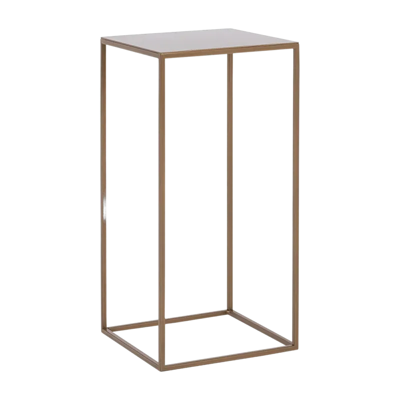 Table d'appoint carrée gold en métal Tensio - Custom Form - The Cool Republic