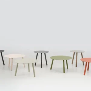 Table d'appoint d'extérieur ronde en aluminium gris 45x44cm Lilo - Vincent Sheppard - The Cool Republic