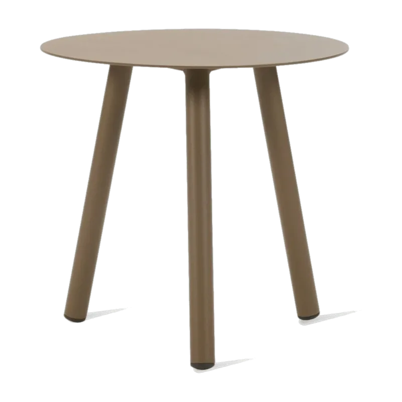 Table d'appoint d'extérieur ronde en aluminium taupe 45x44cm Lilo - Vincent Sheppard - The Cool Republic