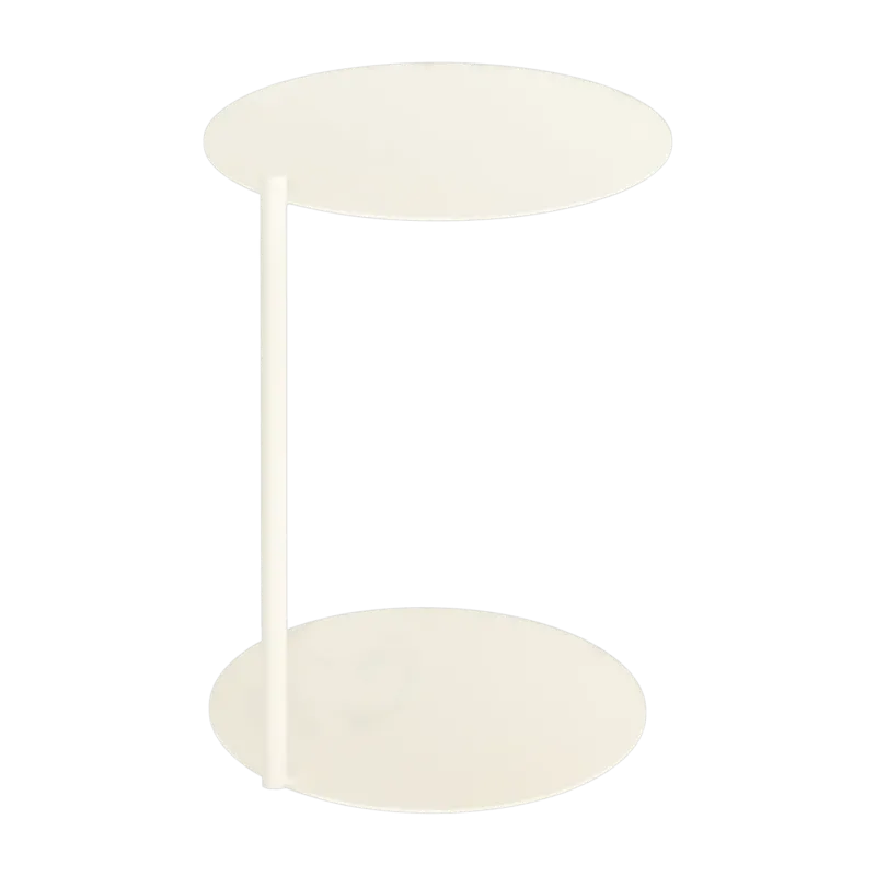 Table d'appoint en acier beige Ande - noo.ma - The Cool Republic