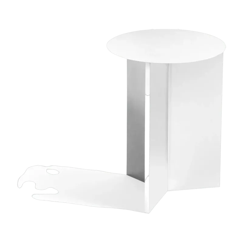 Table d'appoint en acier blanche Slit - HAY - The Cool Republic
