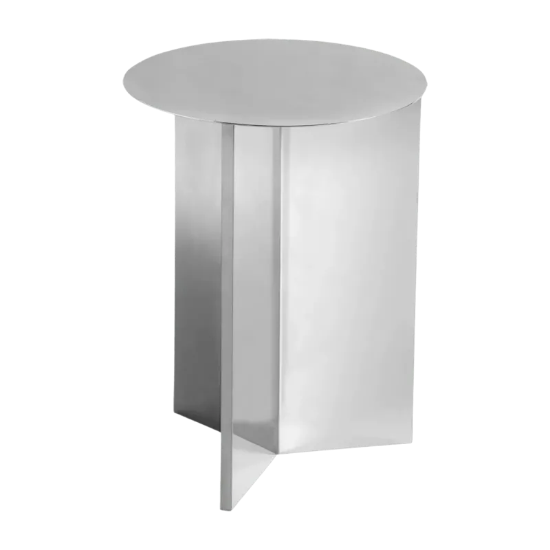 Table d'appoint en acier effet miroir Slit - HAY - The Cool Republic