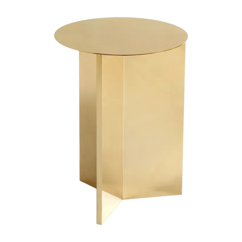 Table d'appoint en acier finition laiton Slit - HAY - The Cool Republic