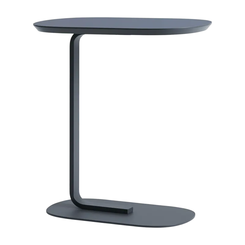 Table d'appoint en acier gris bleuté H 73,5 cm Relate - Muuto - The Cool Republic