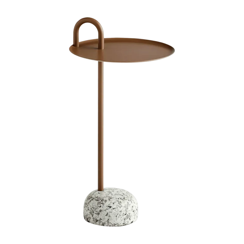Table d'appoint en acier marron pâle Bowler - Hay - The Cool Republic
