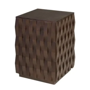 Table d'appoint en bois mindi foncé 37x52cm Naga - Versmissen - The Cool Republic