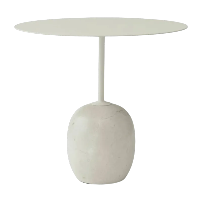 Table d'appoint en marbre blanc Lato LN9 - &tradition - The Cool Republic