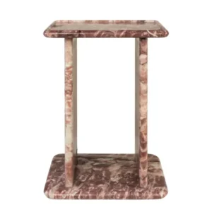 Table d'appoint en marbre rose rosalia 30,5x23x41,5cm Selwyn - Versmissen - The Cool Republic