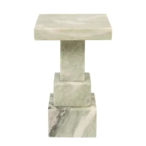 Table d'appoint en marbre vert clair 30,5x48,5cm Arden - Versmissen - The Cool Republic