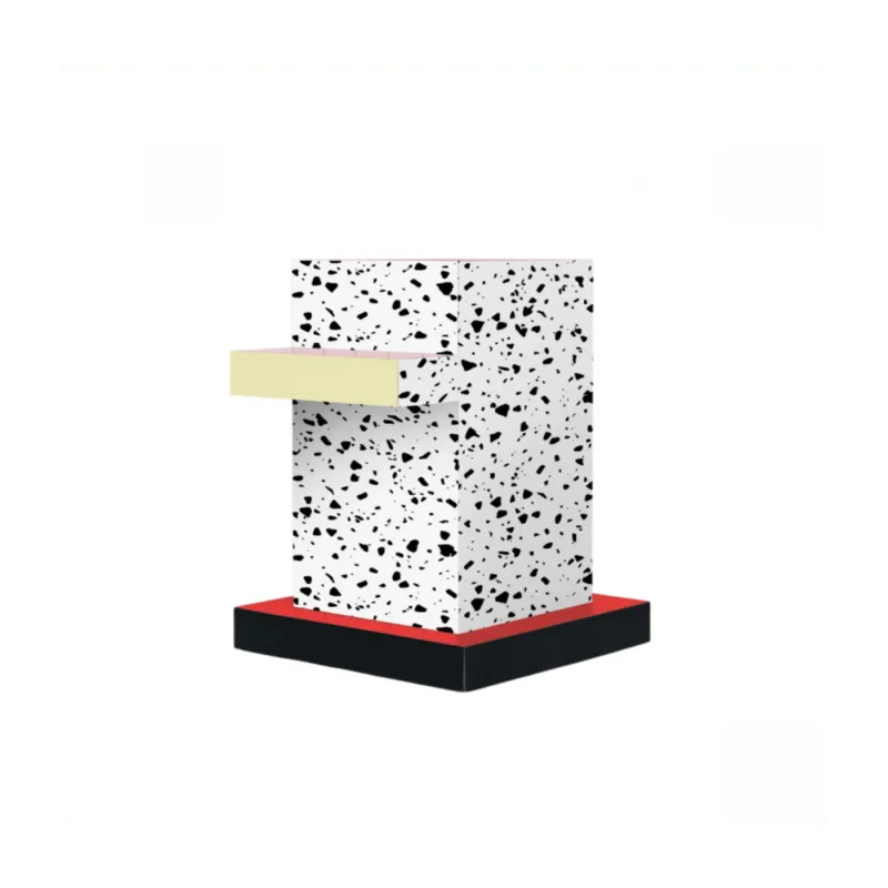 Table d'appoint en mdf et bois 42,3x42x54,6cm Superside terrazzo - Seletti - The Cool Republic