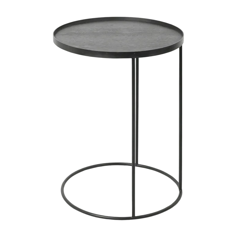Table d'appoint en métal à plateau rond S - Ethnicraft Accessories - The Cool Republic