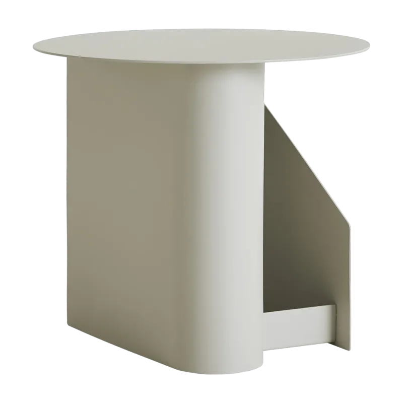 Table d’appoint en métal gris chaud 36x40cm Sentrum - Woud - The Cool Republic
