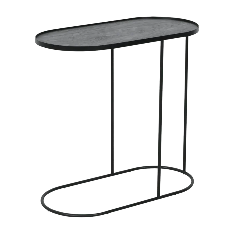 Table d'appoint oblong en métal à plateau M - Ethnicraft Accessories - The Cool Republic