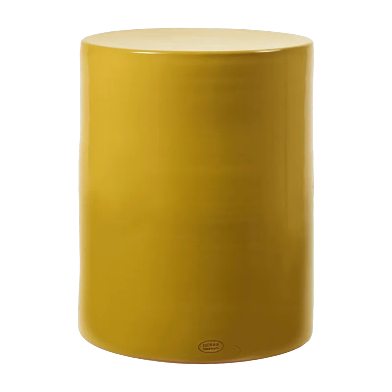 Table d'appoint ocre pawn en céramique 37 x 46 cm Marie Michielssen - The Cool Republic