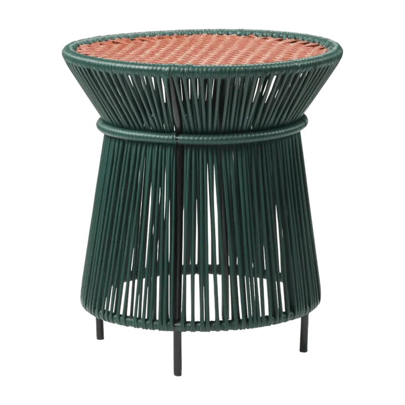 Table d'appoint verte et marron Caribe - Ames - The Cool Republic