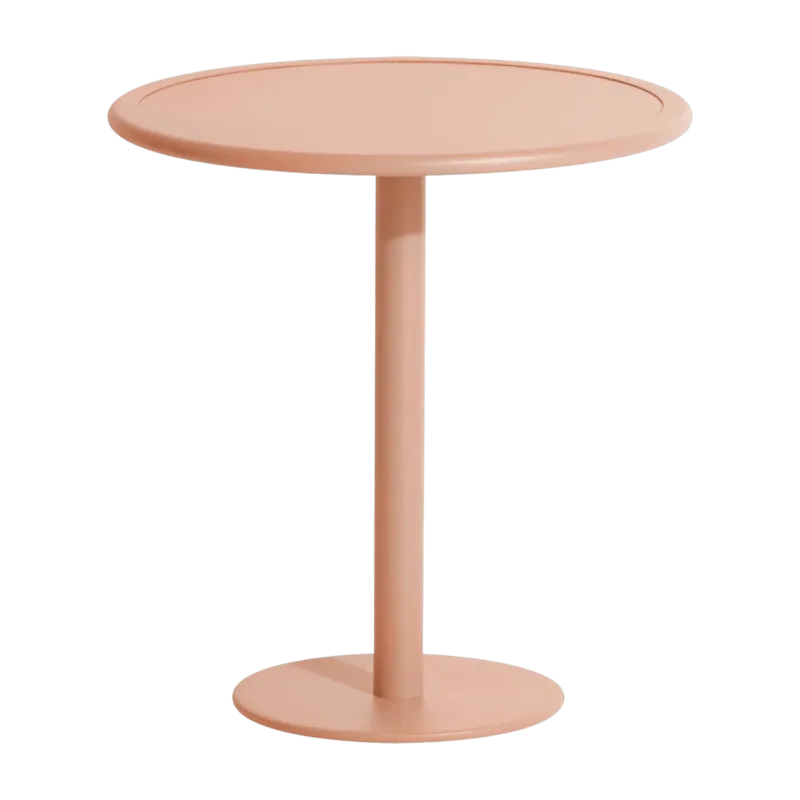 Table de bistrot ronde outdoor rose blush Week end - Petite friture - The Cool Republic
