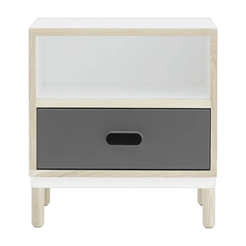 Table de chevet blanche et grise Bedside Grey - Normann Copenhagen - The Cool Republic
