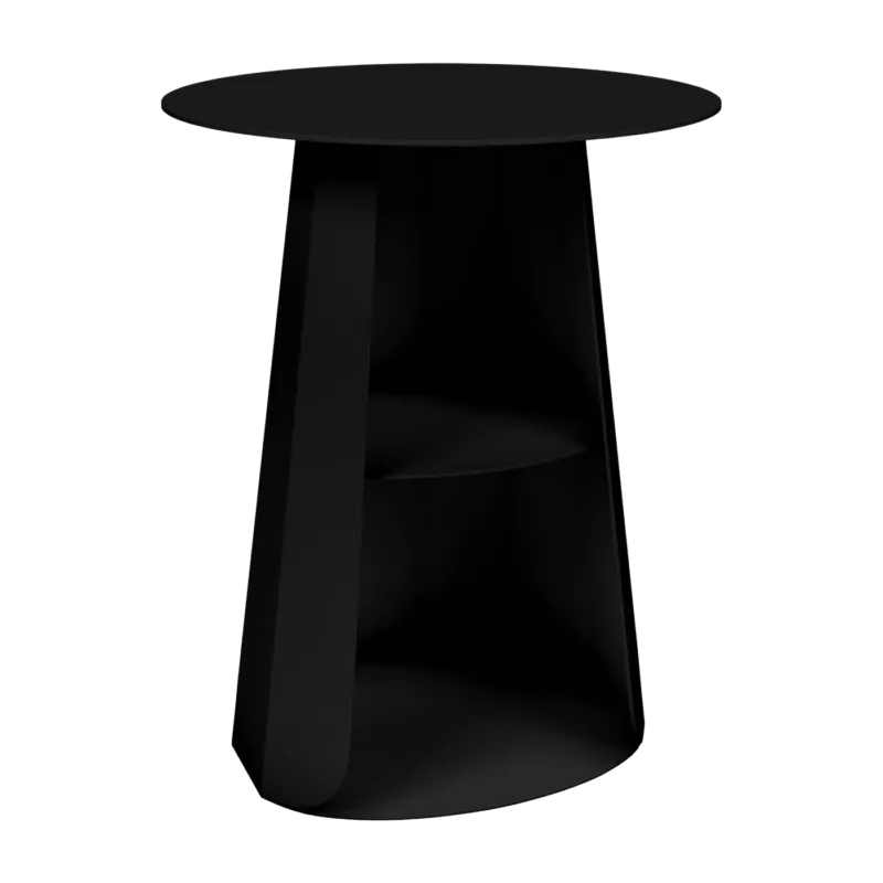 Table de chevet en acier noir mat 39 cm Ankara - Matière Grise - The Cool Republic