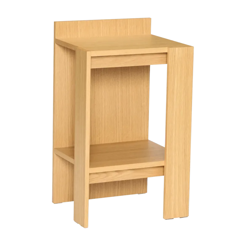 Table de chevet en bois de chêne naturel 42x37x70cm Merge - Hübsch - The Cool Republic