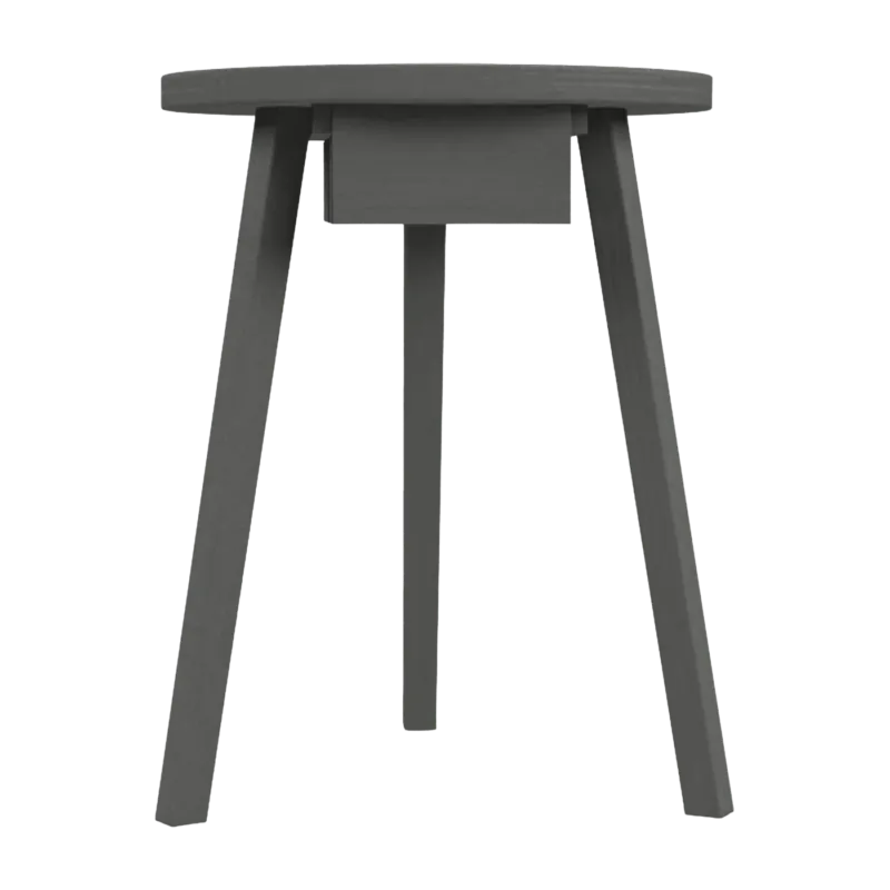 Table de chevet laqué gris Gray 45 - Gervasoni - The Cool Republic