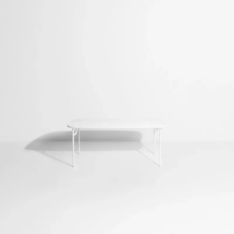 Table de jardin rectangulaire blanche 180 cm Week-End - Petite Friture - The Cool Republic