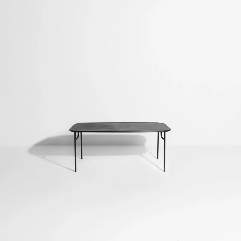 Table de jardin rectangulaire noire 180 cm Week-End - Petite Friture - The Cool Republic