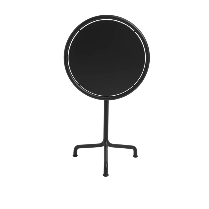 Table de jardin ronde en aluminium laqué gris anthracite 55x74cm Deville - HAY - The Cool Republic