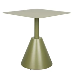 Table d'extérieur carrée en métal vert 70 x 70 x 76 cm Axis - The Cool Republic - The Cool Republic