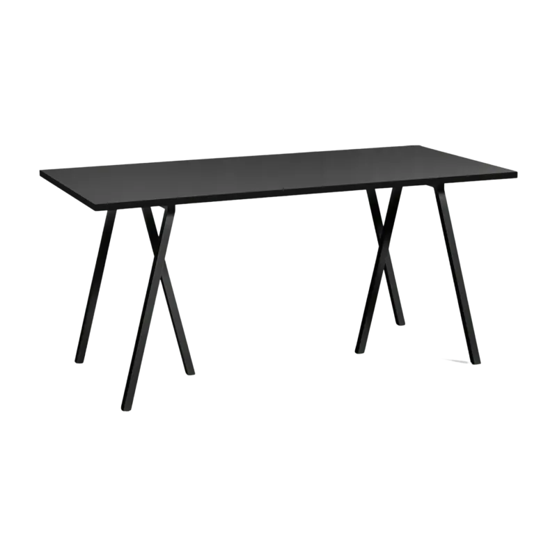 Table en acier noire L160 cm Loop Stand - HAY - The Cool Republic