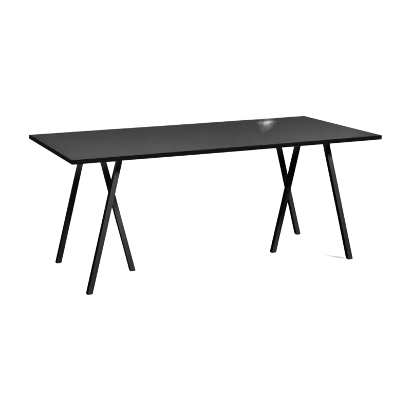 Table en acier noire L180 cm Loop Stand - HAY - The Cool Republic