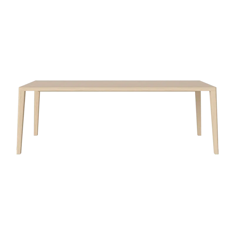 Table en chêne huilé pigmenté blanc 95 x 220 cm Graceful - Bolia - The Cool Republic