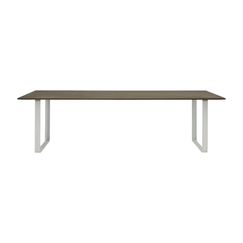 Table en chêne massif fumé et aluminium gris 255 x 108 cm 70/70 - Muuto - The Cool Republic