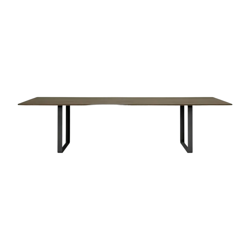 Table en chêne massif fumé et aluminium noir 295 x 108 cm 70/70 - Muuto - The Cool Republic
