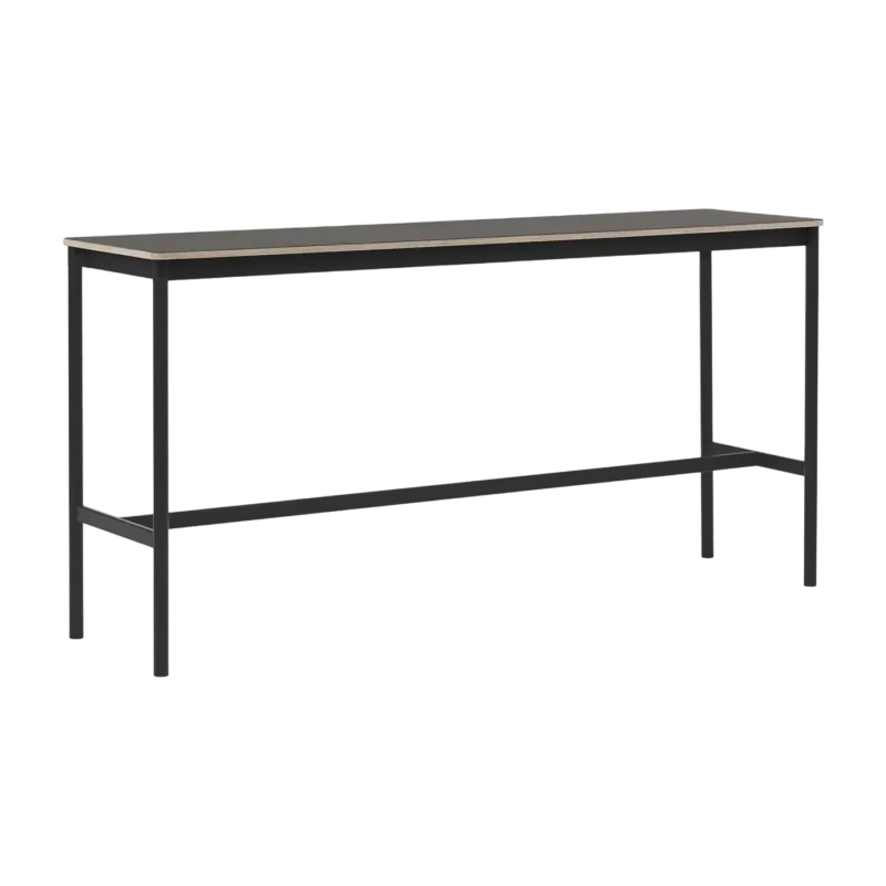 Table haute blanc et noir 50 x 190 x 95 cm Base - Muuto - The Cool Republic