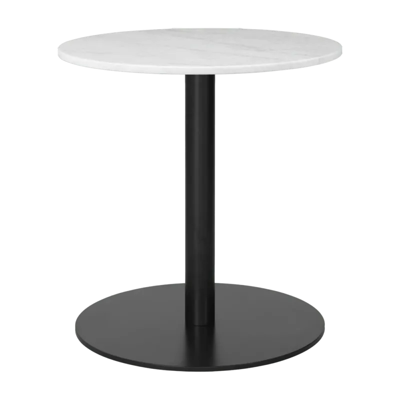 Table lounge ronde en marbre blanc 60 cm Gubi 1.0 - Gubi - The Cool Republic