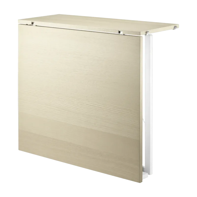 Table pliante en frêne et pieds blancs en acier - String furniture - The Cool Republic
