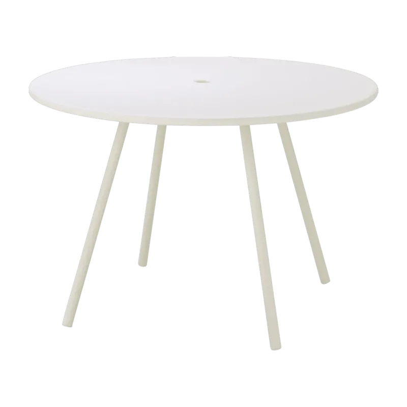 Table ronde en aluminum blanc Area - Cane-Line - The Cool Republic