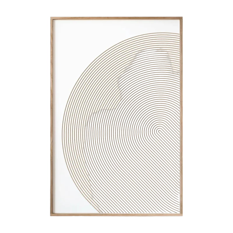 Tableau blanc avec reliefs 40 x 60 cm Chergui - Kōje & Møhe - The Cool Republic