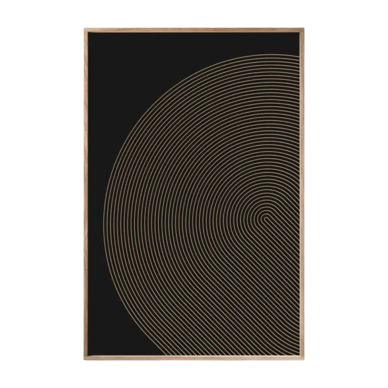 Tableau noir avec reliefs 40 x 60 cm Chergui - Kōje & Møhe - The Cool Republic