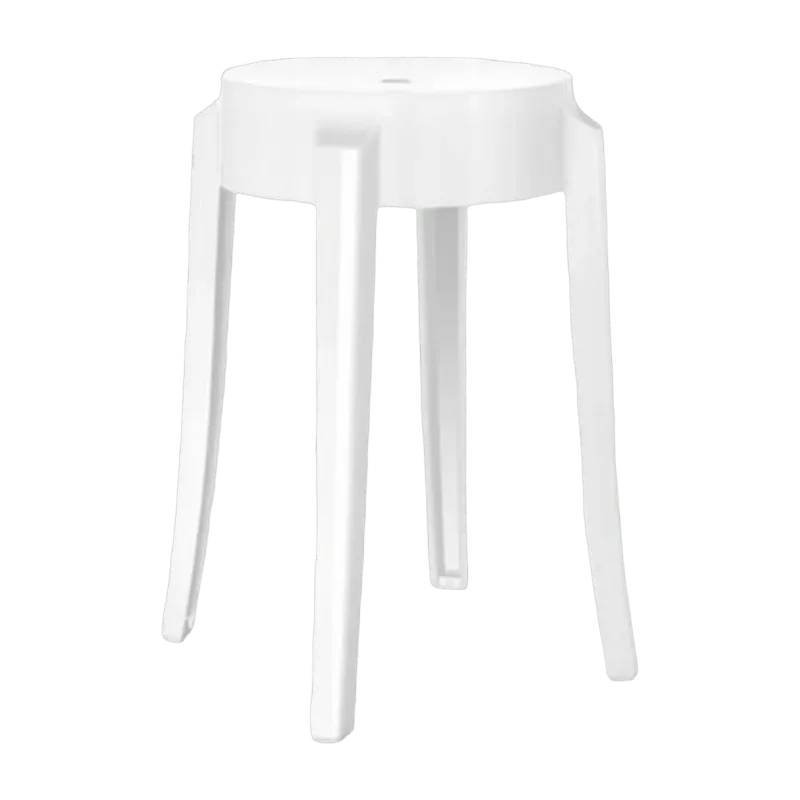 Tabouret blanc 45 cm Charles Ghost - Kartell - The Cool Republic