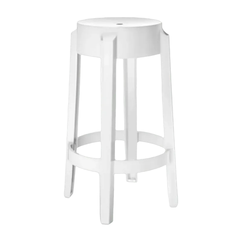 Tabouret blanc 65 cm Charles Ghost - Kartell - The Cool Republic