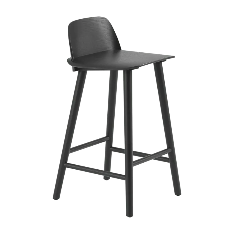 Tabouret de bar 65 cm noir Nerd - Muuto - The Cool Republic