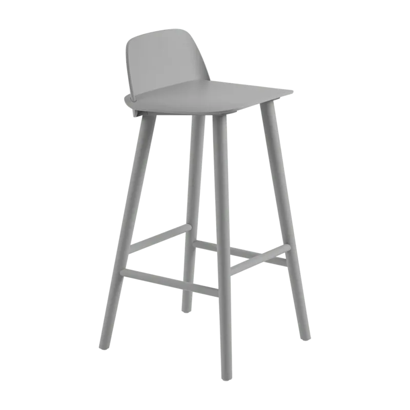 Tabouret de bar 75 cm gris Nerd - Muuto - The Cool Republic