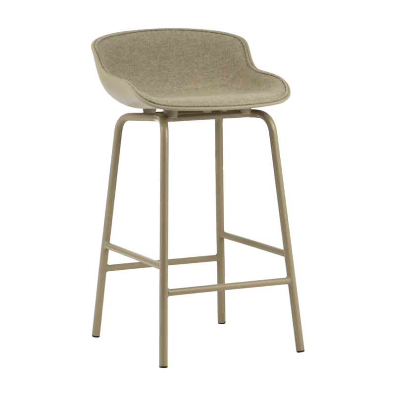 Tabouret de bar en acier et pp avec tissu sable 65 cm Hyg - Normann Copenhagen - The Cool Republic
