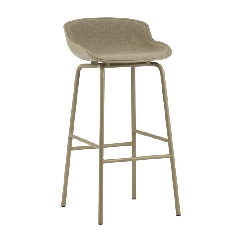 Tabouret de bar en acier et pp avec tissu sable 75 cm Hyg - Normann Copenhagen - The Cool Republic
