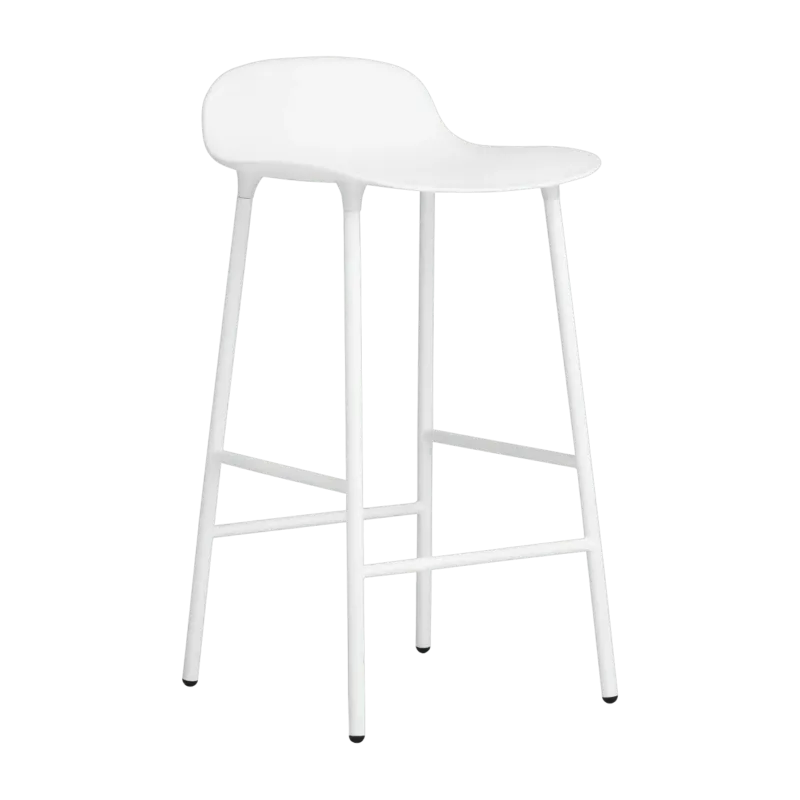 Tabouret de bar en acier et pp blanc 65 cm Form - Normann Copenhagen - The Cool Republic